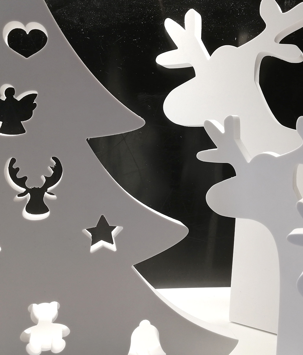 whitedesign albero in pvc bianco