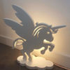 Lampada unicorno in PVC compatto