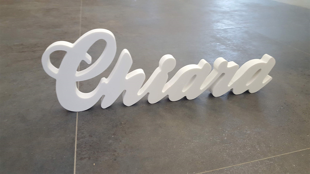 Scritte personalizzate Whitedesign